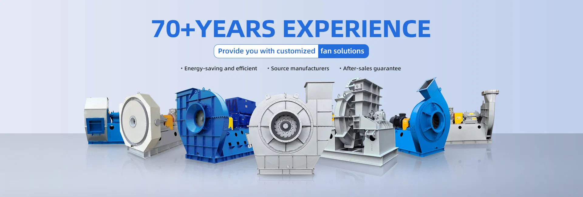 พัดลมดูดอากาศแบบแรงเหวี่ยงสำหรับบำบัดไอเสียเตาหลอมไฟฟ้าแบบอาร์ค 5-12 ซีรีส์ 0