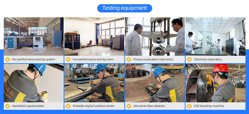 พัดลมดูดอากาศแบบแรงเหวี่ยงสำหรับบำบัดไอเสียเตาหลอมไฟฟ้าแบบอาร์ค 5-12 ซีรีส์ 7