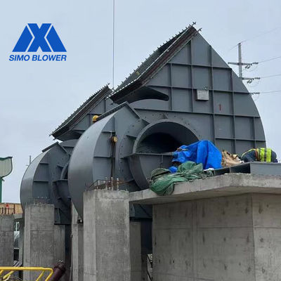 พัดลมแบบแรงเหวี่ยงสำหรับงานหนักขนาดใหญ่ความเร็วสูงเหล็กคาร์บอน